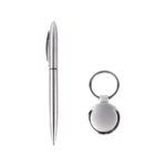 SET DE LLAVERO CON BOLÍGRAFO CONDESA PLATA ST-006 ( ST-006 - ST006 -  ) - Imagen 2