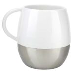 TAZA TAURÉ PLATA TAZ 012 S (PORCELANA - ACERO INOXIDABLE)