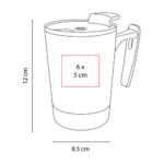 TAZA KILIA GRIS TAZ 033 G (ACERO INOXIDABLE - PLÁSTICO - CORCHO) - Imagen 5