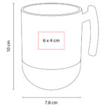 TAZA BIKANER NEGRO TAZ 038 N (PORCELANA - CORCHO) - Imagen 2