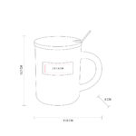 TAZA BAMBUSA BLANCO TAZ 055 B (CERÁMICA - BAMBÚ - ACERO INOXIDABLE - METAL) - Imagen 3