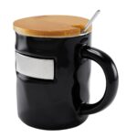 TAZA BAMBUSA NEGRO TAZ 055 N (CERÁMICA - BAMBÚ - ACERO INOXIDABLE - METAL)