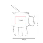 TAZ 067 V - TAZA CORALINE VERDE (VERDE - CERAMICA - PLASTICO - ACERO INOXIDABLE) - Imagen 4