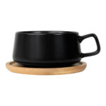 TAZ 070 N - TAZA WUHAN NEGRO (NEGRO - CERAMICA - BAMBU) - Imagen 4