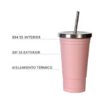 VASO AÍNSA GRIS TE-078G ( TE-078 - TE078 - VASOS ) - Imagen 5