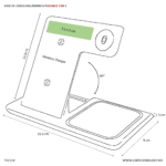 ESTACION DE CARGA INALAMBRICA CLASSIC (TEC154-U) NEGRO - Imagen 10