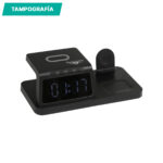 RELOJ DE ESCRITORIO ARANNO NEGRO TH-195N ( TH-195 - TH195 - CARGADORES Y POWER BANK,PARED Y ESCRITORIO,OFICINA ) - Imagen 2