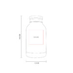 TERMO MINI BOTELLA NEGRO TMPS 137 N (ACERO INOXIDABLE - PLÁSTICO) - Imagen 3