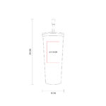 TERMO METÁLICO CON POPOTE AZUL TMPS 149 A (ACERO INOXIDABLE - PLÁSTICO - SILICÓN) - Imagen 3