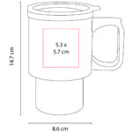 TERMO TRAVEL MUG PLATA TMPS 16 (ACERO INOXIDABLE - PLÁSTICO) - Imagen 4