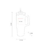 TERMO CON ASA Y POPOTE NEGRO TMPS 164 N (ACERO INOXIDABLE - PLÁSTICO) -TERMO STANLEY SIMILAR - Imagen 4