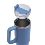 TERMO CON ASA Y POPOTE AZUL TMPS 164 A (ACERO INOXIDABLE - PLÁSTICO) - TERMO STANLEY SIMILAR - Imagen 3