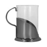 SET CAFETERO AJACCIO GRIS TMPS 190 G (VIDRIO - ACERO INOXIDABLE - PLÁSTICO) - Imagen 2