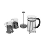 SET CAFETERO AJACCIO GRIS TMPS 190 G (VIDRIO - ACERO INOXIDABLE - PLÁSTICO) - Imagen 4