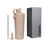 TMPS 202 BE - TERMO BOISSON BEIGE (BEIGE - ACERO INOXIDABLE - PLASTICO - SILICON) - Imagen 4
