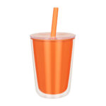 TMPS 227 O - VASO ELISSA NARANJA (NARANJA - PLASTICO)