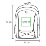 MOCHILA MELBOURNE ROJO TX-076R ( TX-076 - TX076 - BACKPACK ) - Imagen 5