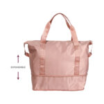 MALETA EXPANDIBLE ROSA CLARO TX-142RS ( TX-142 - TX142 - MALETAS DE MANO ) - Imagen 3