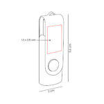 USB 231 NM - USB SELWIN 16 GB NEGRO MATE (NEGRO MATE - METAL - RUBBER) - Imagen 2