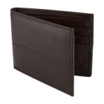 CARTERA IMERETI CAFE W 650 C (PIEL CORTE VACUNO - FORRO TEXTIL)