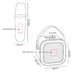 Z 020 BE - BOCINA KARAOKE IDOL (BEIGE - PLASTICO - METAL - CURPIEL) - Imagen 5