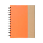 LIBRETA CON NOTAS ADHESIVAS (T327 NARANJA)