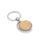 LLAVERO DE BAMBÚ "SPIN" (T648 MADERA) - Imagen 3